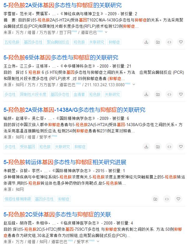 Nature子刊:抑郁症相关的遗传学思考 -抑郁症|S