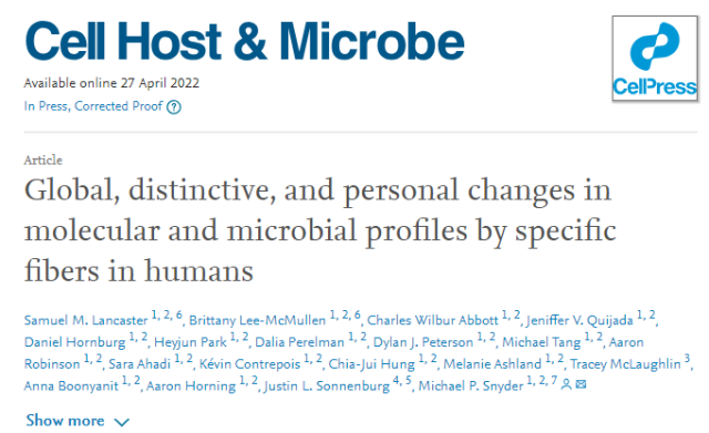 Cell Host & Microbe: Is dietary fiber really good for health?