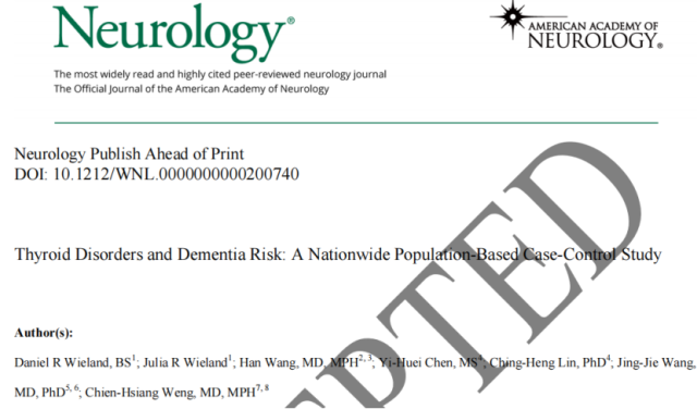 Could hypothyroidism lead to a surge in dementia risk?