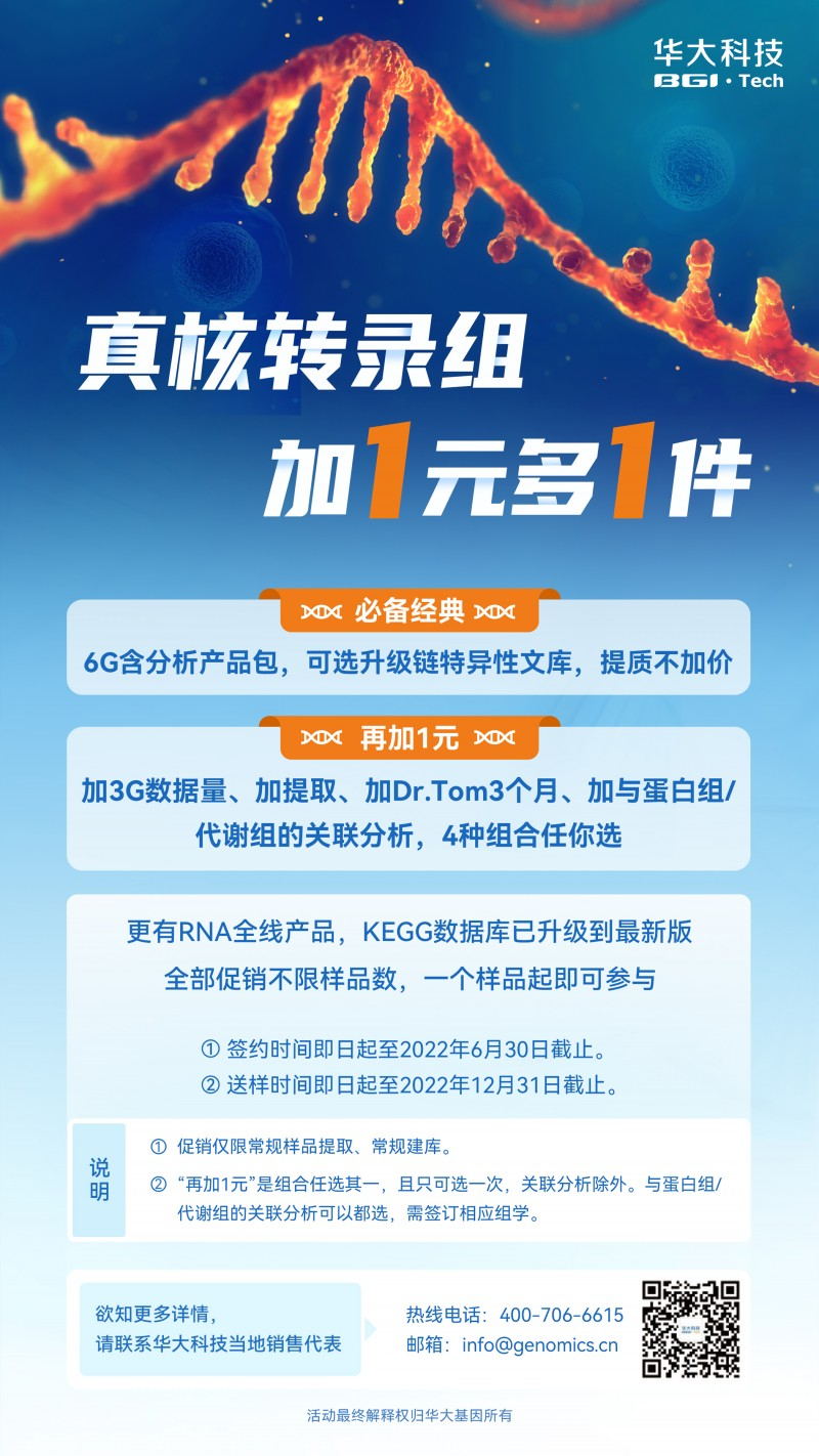 真核转录组促销